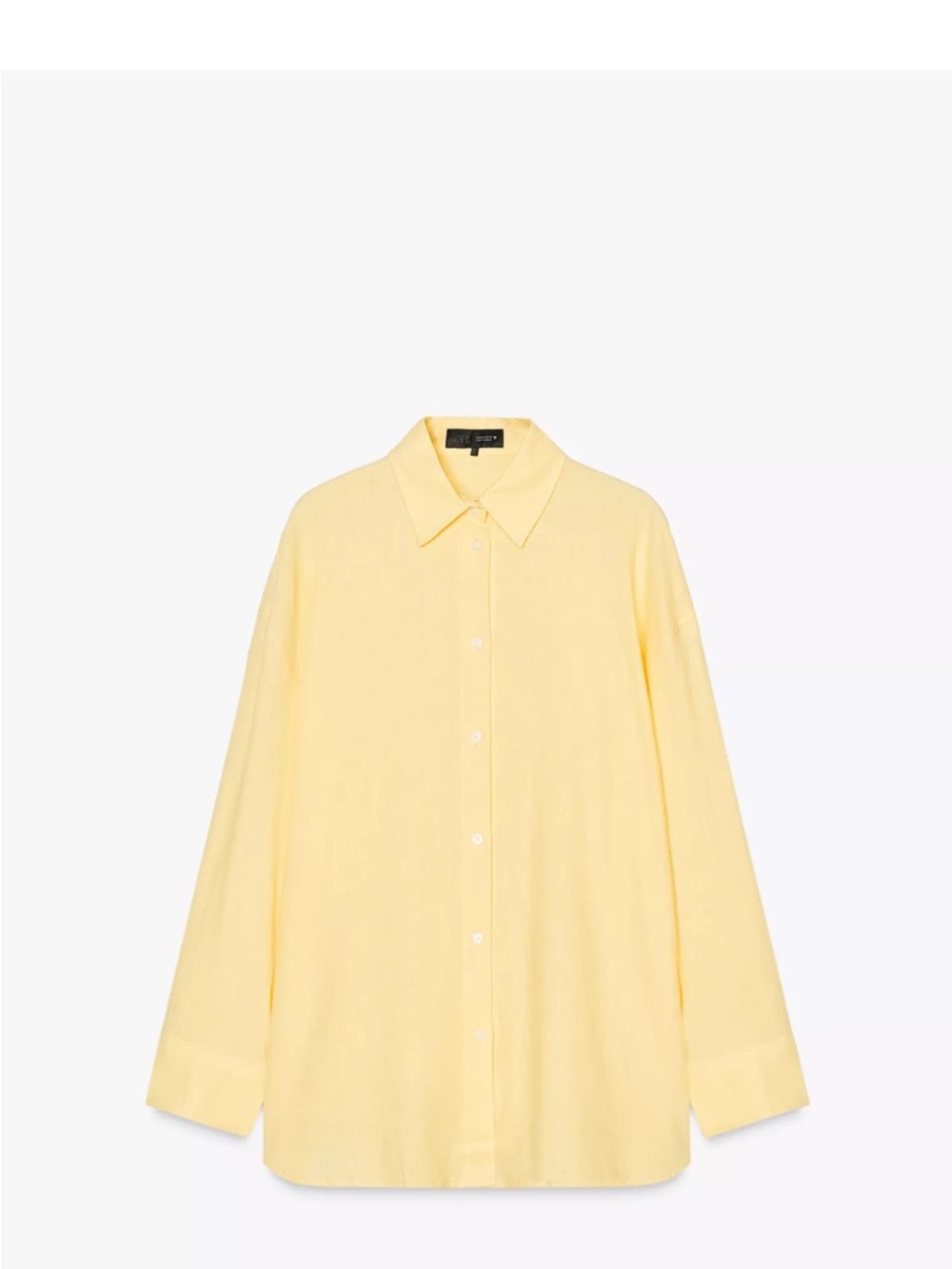 Zara Yellow Button-Down Shirt